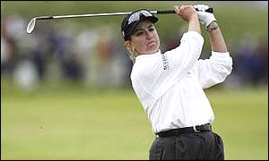 Australian Karrie Webb is well placed at Turnberry
