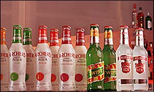 Diageo alcopops