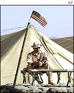 US soldier at Bagram airbase