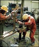 Oil workers