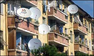 Apartment housing in Tirana