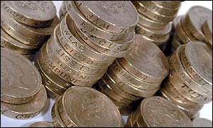 Piles of money 