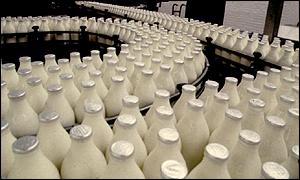 Milk bottles