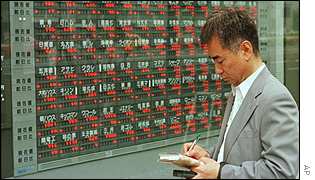 Tokyo stock board 