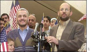 Al-Najjar (L) and al-Arian in 2000