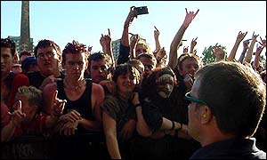 Fans on Saturday