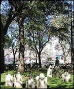 Graveyard at St Paul's church  ( picture courtesy of www.trinitywallstreet.org )