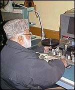 Film being edited