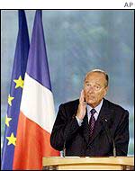 French President Jacques Chirac