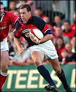 Llanelli winger Mark Jones