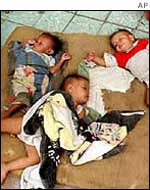 Homeless babies at Honduras orphanage