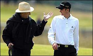 Ken and Justin Rose at Muirfield in July