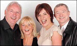 Pete Waterman, Geri Halliwell, Davina McCall and Louis Walsh