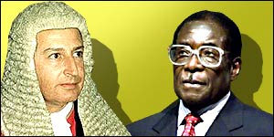 Justice Gubbay and President Mugabe