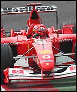 Michael Schumacher will go for pole position at Ferrari's home Grand Prix at Monza