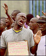 Ivorian protestors