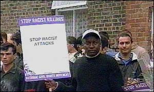 Asylum seeker demonstration in Sunderland