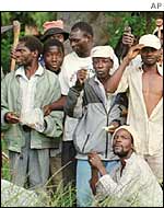 'War veterans' outside a white-owned farm