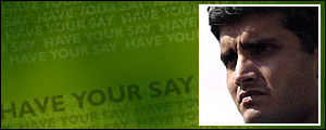 Indian captain Sourav Ganguly