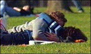 Couple kissing