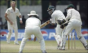 Australia are all out for 127 in their second innings to set Pakistan a total of 316  for victory 