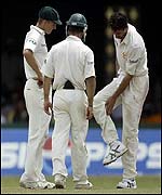 Gillespie suffered a calf problem