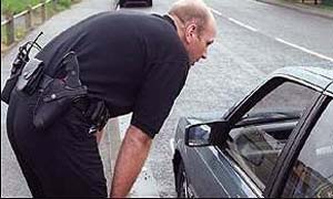 Armed policeman