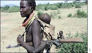 Dinka women in southern Sudan