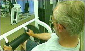 Man taking exercise