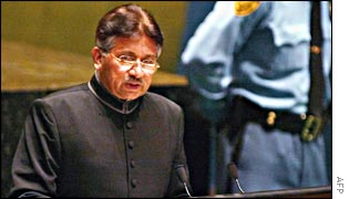 Pakistani President Pervez Musharraf