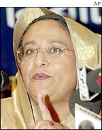 Opposition leader Sheikh Hasina