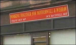Jack McConnell's Motherwell and Wishaw constituency office