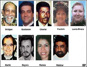 The confirmed sniper victims so far