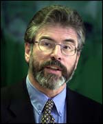 Sinn Fein president Gerry Adams