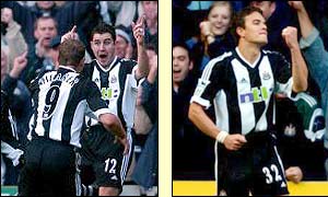 Shaun Bartlett gives Charlton the lead against the run of play but Newcastle hit back  
