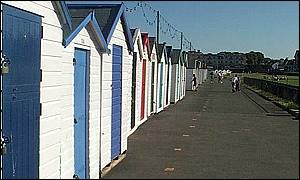 Beach huts at Paignton