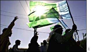 Pro-Taleban supporters in Pakistan