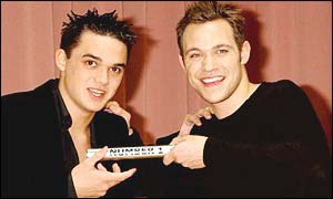 Gareth Gates (left) and Will Young