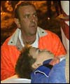 A boy is rescued