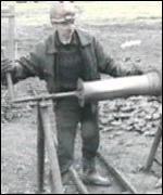 A miner at an illegal pit in Donetsk