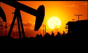 Oil derrick in California