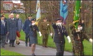 marchers in Neath