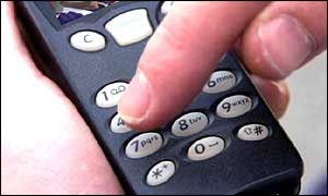 Person texting