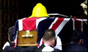 Mr Miller's coffin
