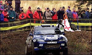 Martin is left to battle it out with Norwegian Petter Solberg