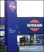 Nissan's car factory in Sunderland