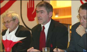 Mickey Harte (centre) was appointed Tyrone football manager last week