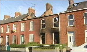 Two houses were destroyed in the Armagh blaze