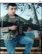 Photograph of  Palestinian militant leader Alah Sabbagh