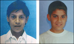 Dvir Anter, 13, and Noy, 12,  Anter [photo: Haaretz newspaper]